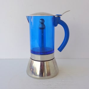 Italian large inox 18-10 coffee maker espresso machine, Kitchenware, Barista,  coffee maker collectibles, 3/4 cups