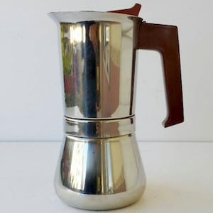 Vev Vigano inox 18-10 coffee maker espresso machine, Kitchenware, Barista, old coffee maker collectibles, 6 cups