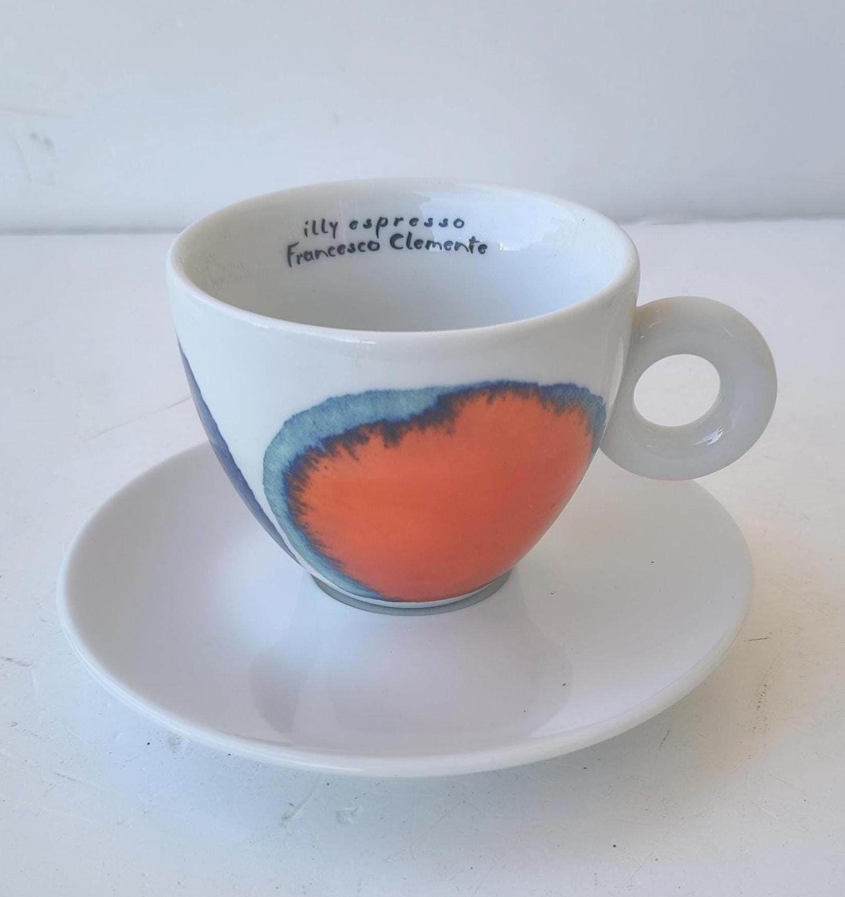 Illy Cappuccino Cup 150ml Collectible Espresso Cup Saucer Italian