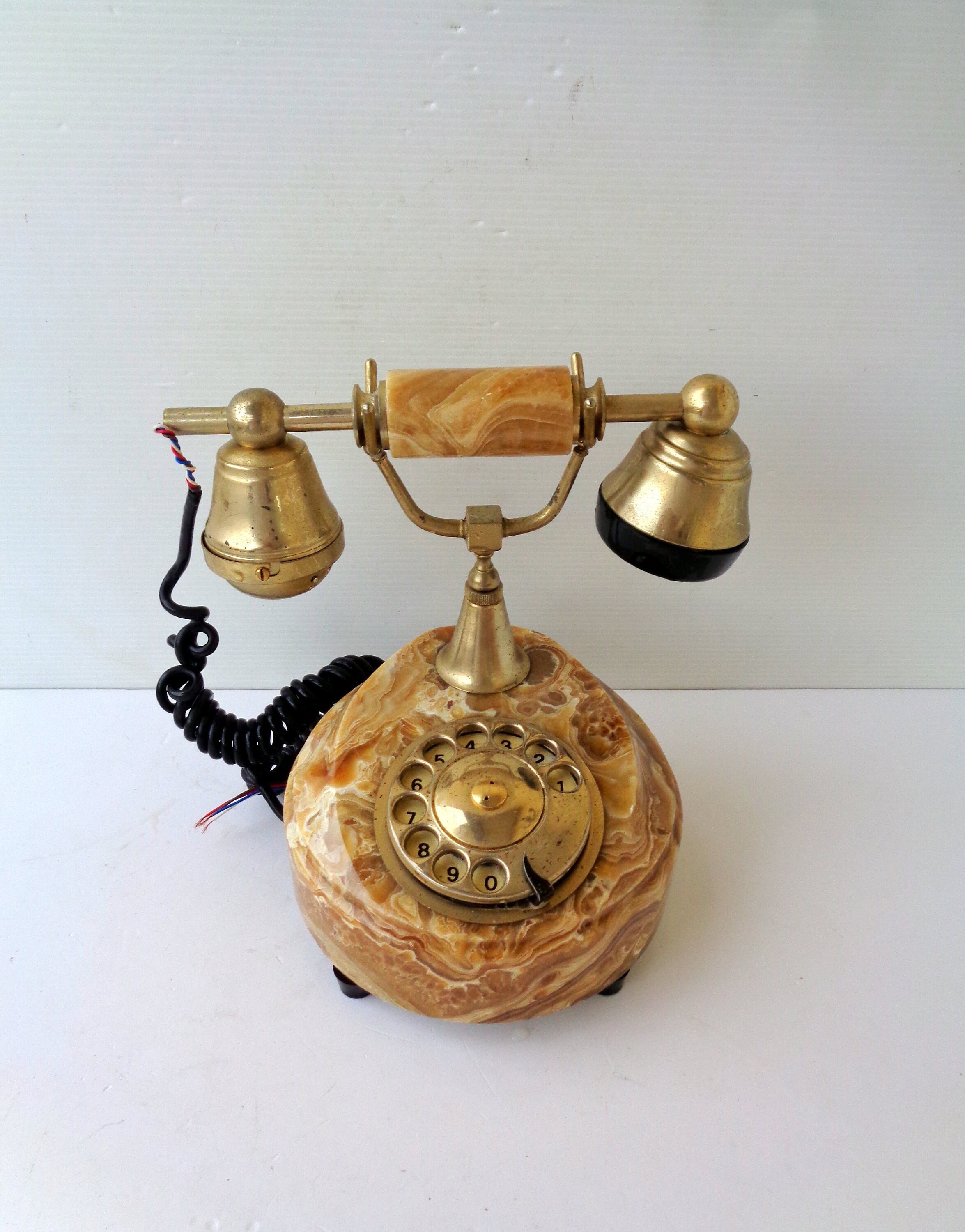 Vintage Telephone in Onyx for sale at Pamono