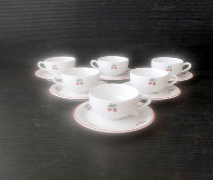 Richard Ginori 6 Coffee Cups Complete With Saucers Richard Ginori