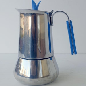 4cups Italian  inox 18-10 coffee maker espresso machine, Kitchenware, brand Guido Bergna Barista, coffee maker collectibles, like New