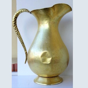 Antique Italy large Umbrella Stand Vase Plant Large ornate brass Umbrella Stand, outdoor farmhouse rustic decor