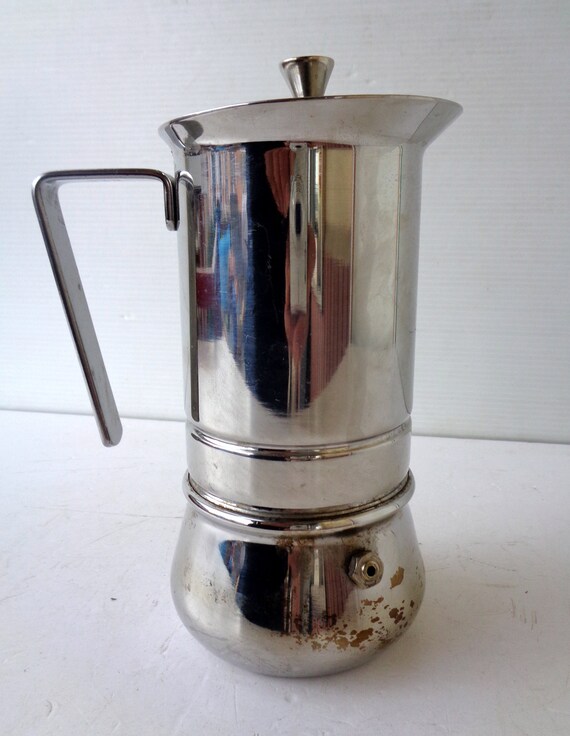 Collectible Italian Inox 18 10 Coffee Maker Espresso Machine