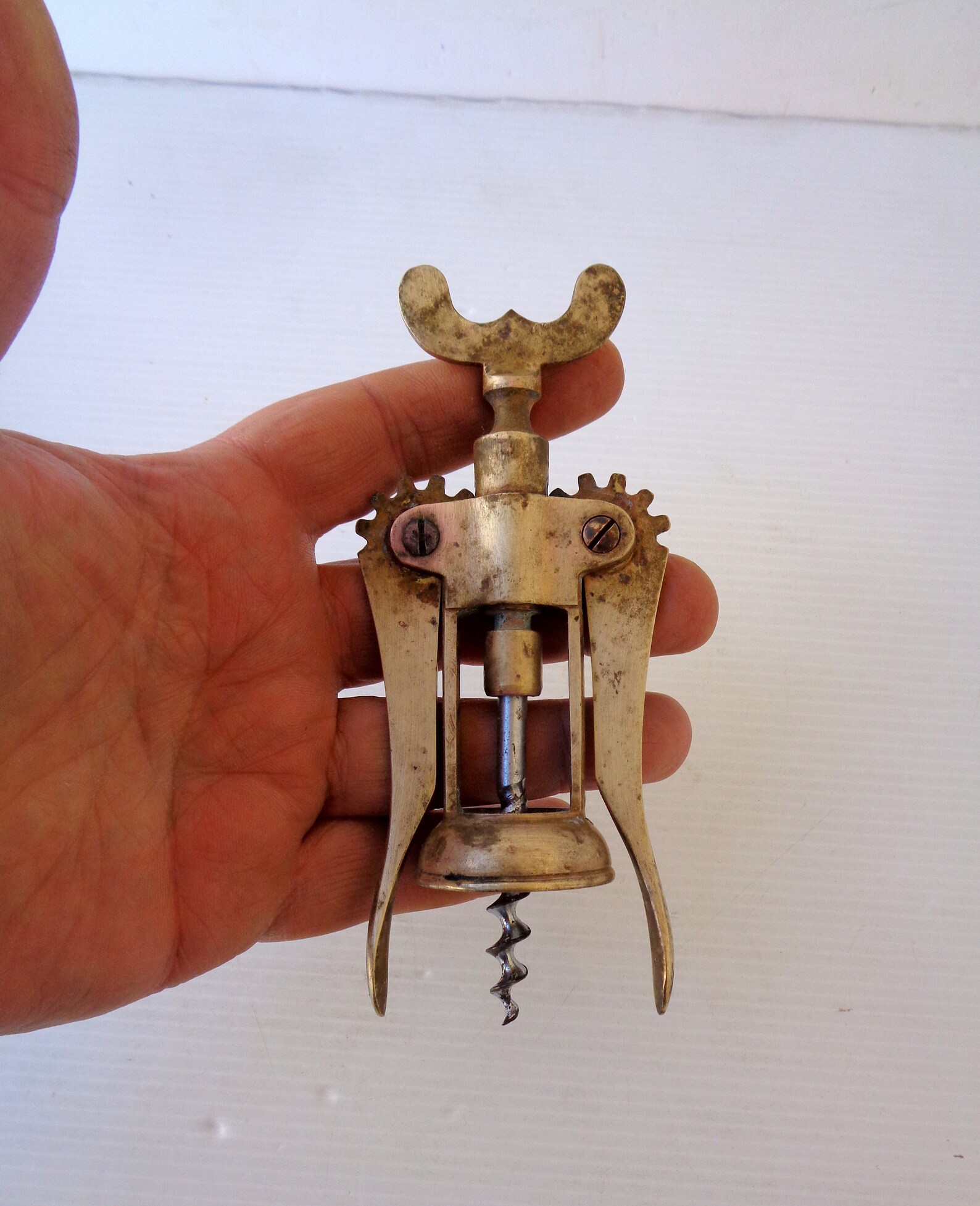 Vintage Brass Corkscrew Made in Italy From the 1980s Length Etsy