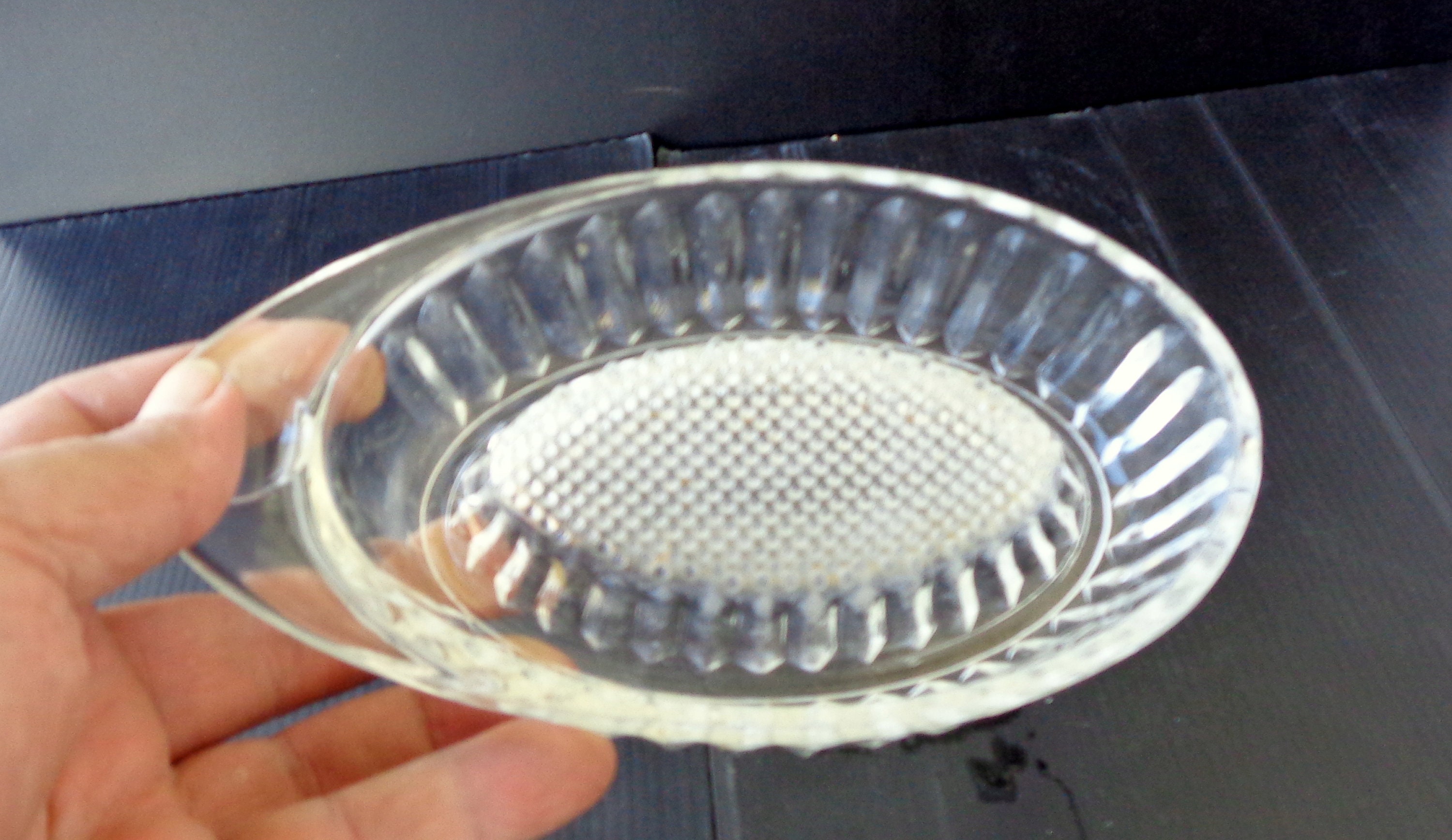 Vintage glass utensil for grating apples Made in Italy from Etsy