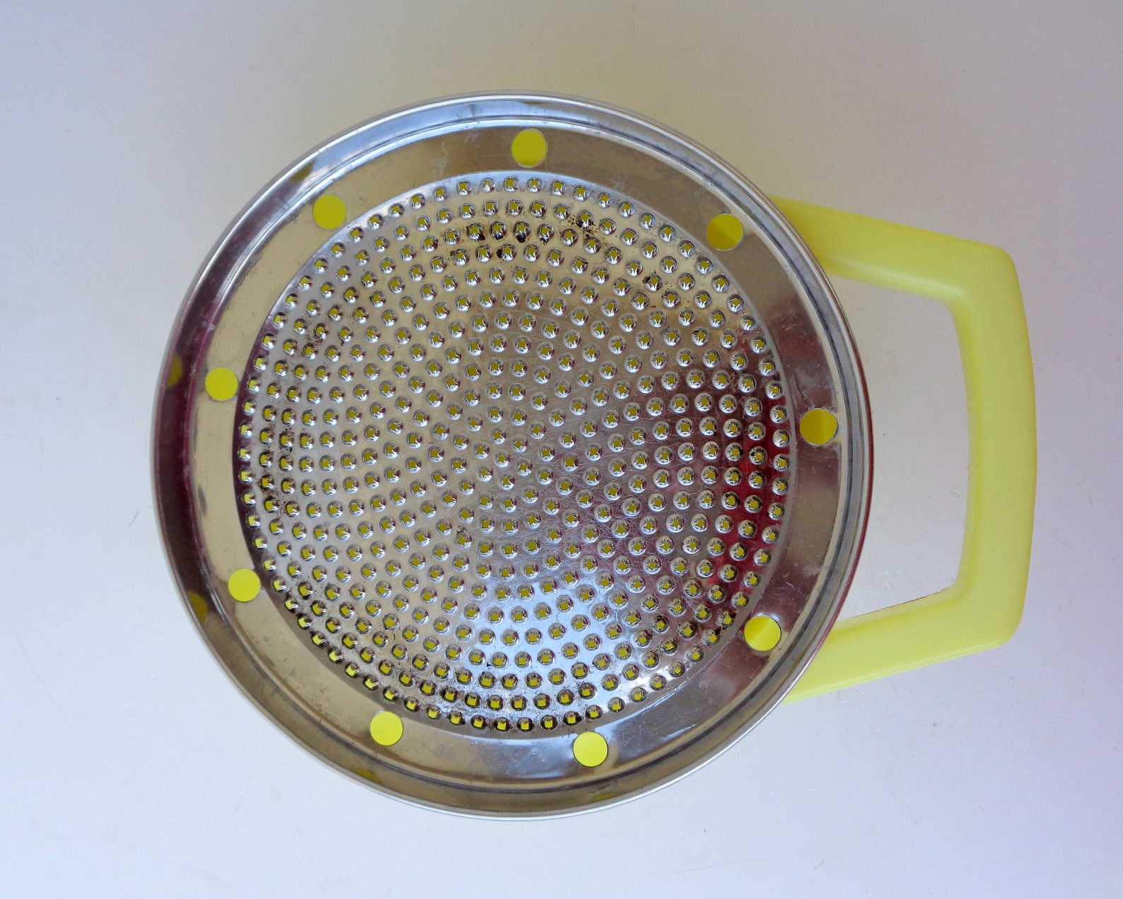 Vintage 1970s Italian Round Steel Cheese Grater Box for Etsy