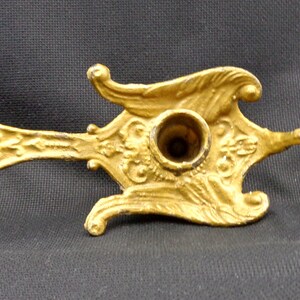 Antica Bugia, in gilded metal, in the shape of a swan, Vintage Italy 40s, length 21cm image 3