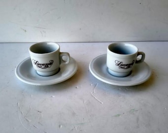Richard Ginori, Collectible, 2 Cups and Saucer for Coffee, Lavazza