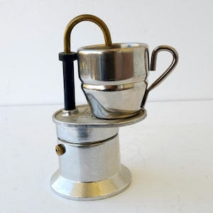 Bialetti vintage,aluminum Italian coffee maker espresso machine,with THERMAL cup, Kitchenware, Barista, coffee maker collectibles