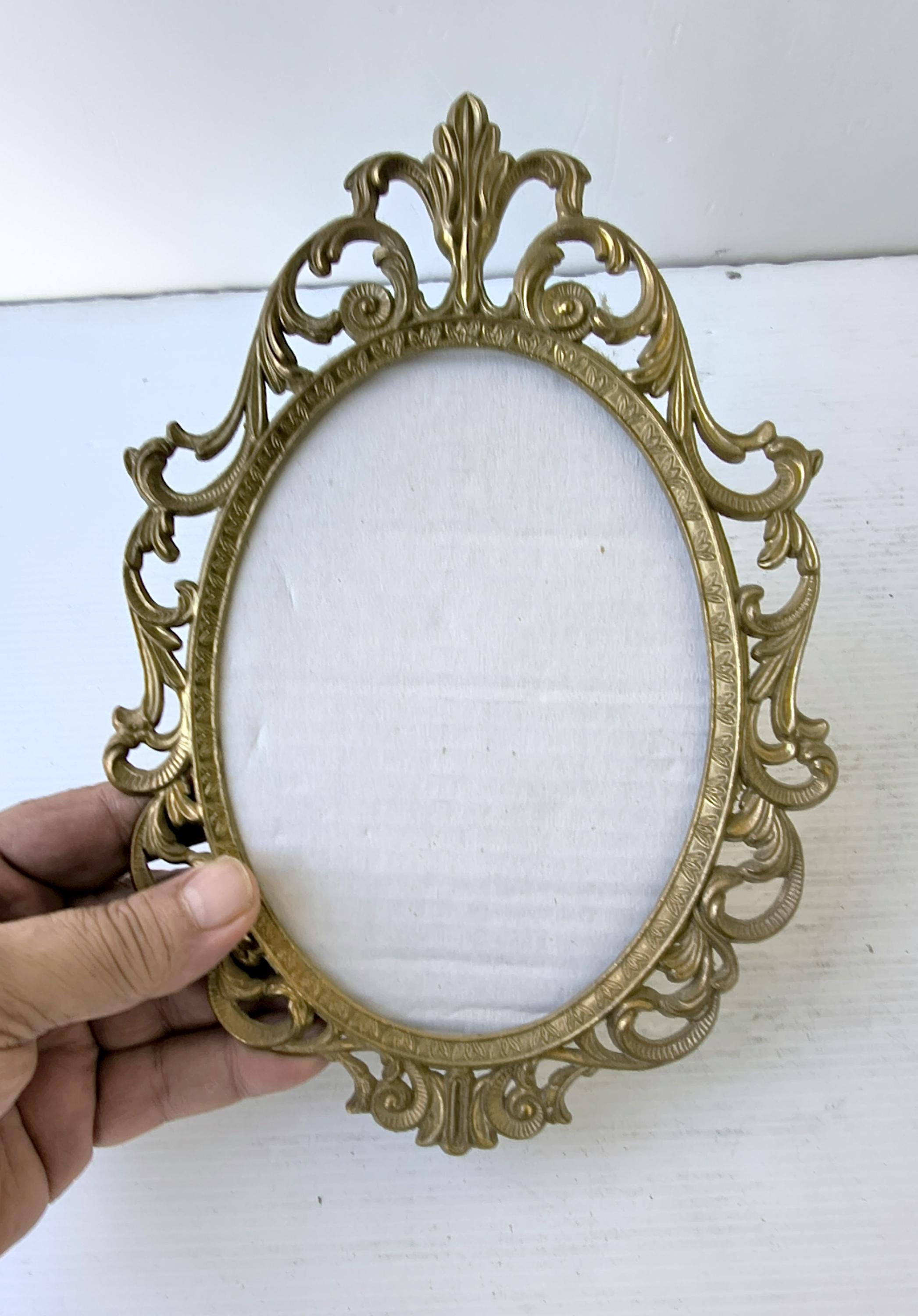 ヴィンテージフレーム、真鍮製、バロックスタイル、60年代のイタリア製