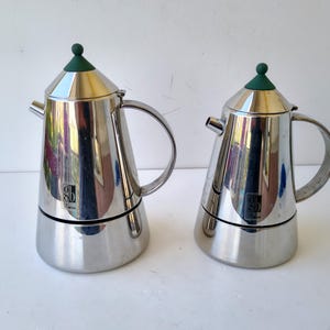Italian large inox 18-10 coffee maker espresso machine, Kitchenware, brand Guido Bergna Barista, coffee maker collectibles, like New