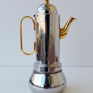 6 tasses, vintage italien, 3B Gold, machine à expresso en inox 18-10, ustensiles de cuisine, barista, cafetière, objets de collection