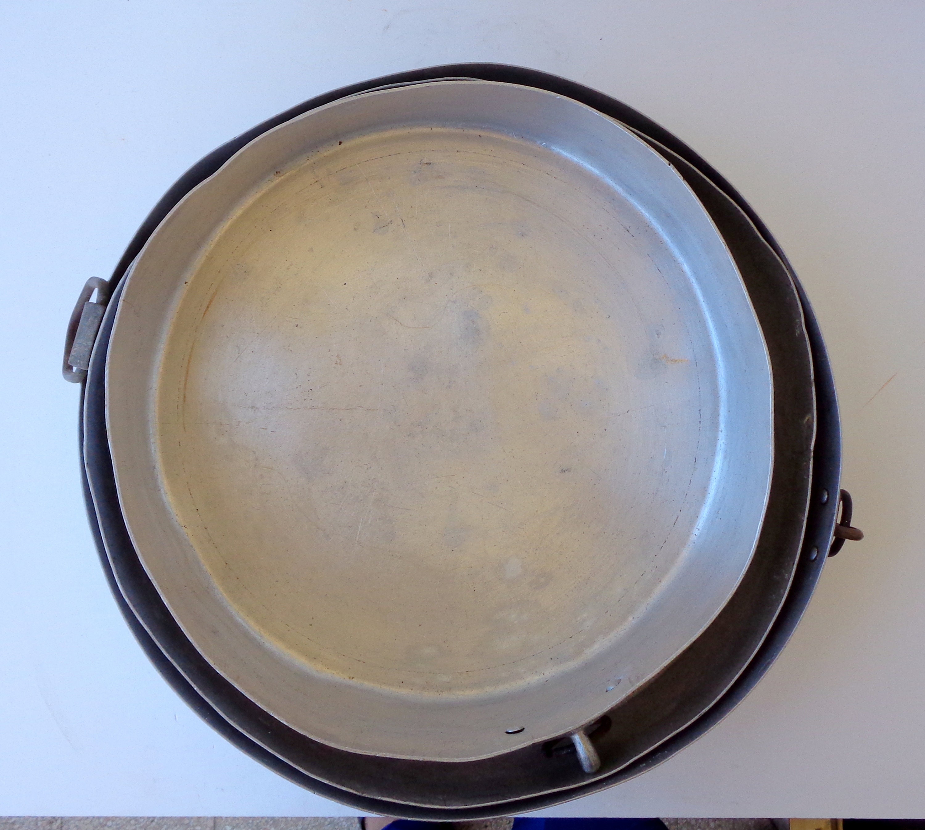 3 Old round oven pans in antique Aluminum Vintage Italian Etsy