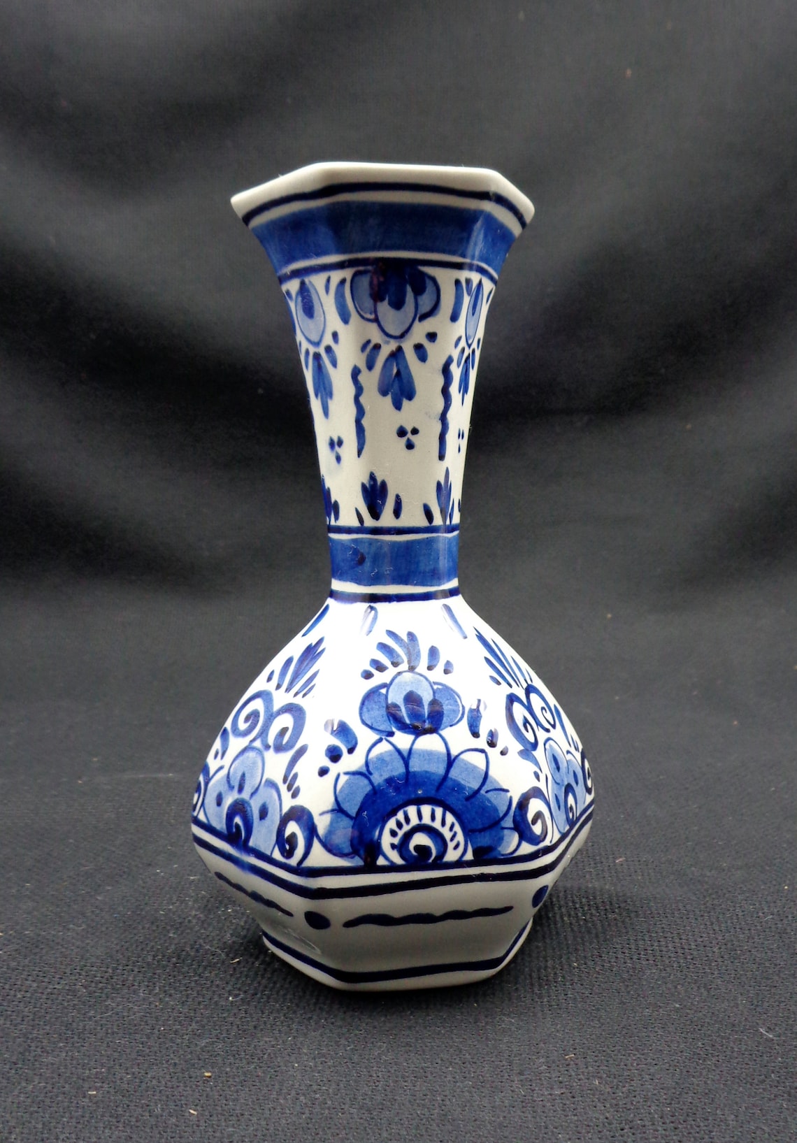 Ceramic Flower Holder Worked and Hand Painted Height 16cm Etsy