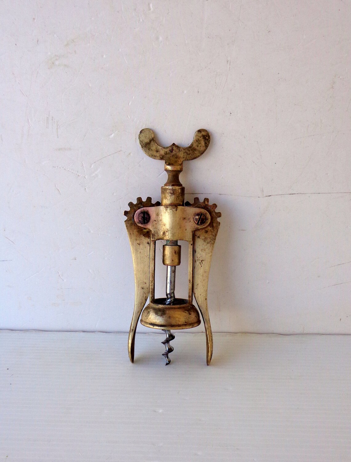Vintage Brass Corkscrew Made in Italy From the 1980s Length Etsy