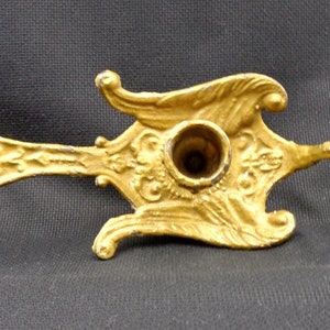 Antica Bugia, in gilded metal, in the shape of a swan, Vintage Italy 40s, length 21cm image 8