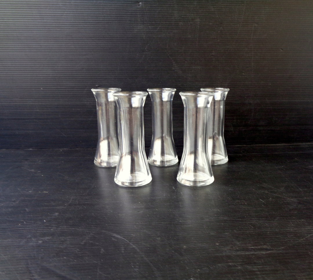 5 Vintage Italian Serve Limoncello Clear Glass Glasses Etsy