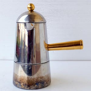 6 cups, Collectible Brand Lavazza, linea Carmensita, Italian large inox 18 10 coffee maker espresso , ideal gift for lover espresso