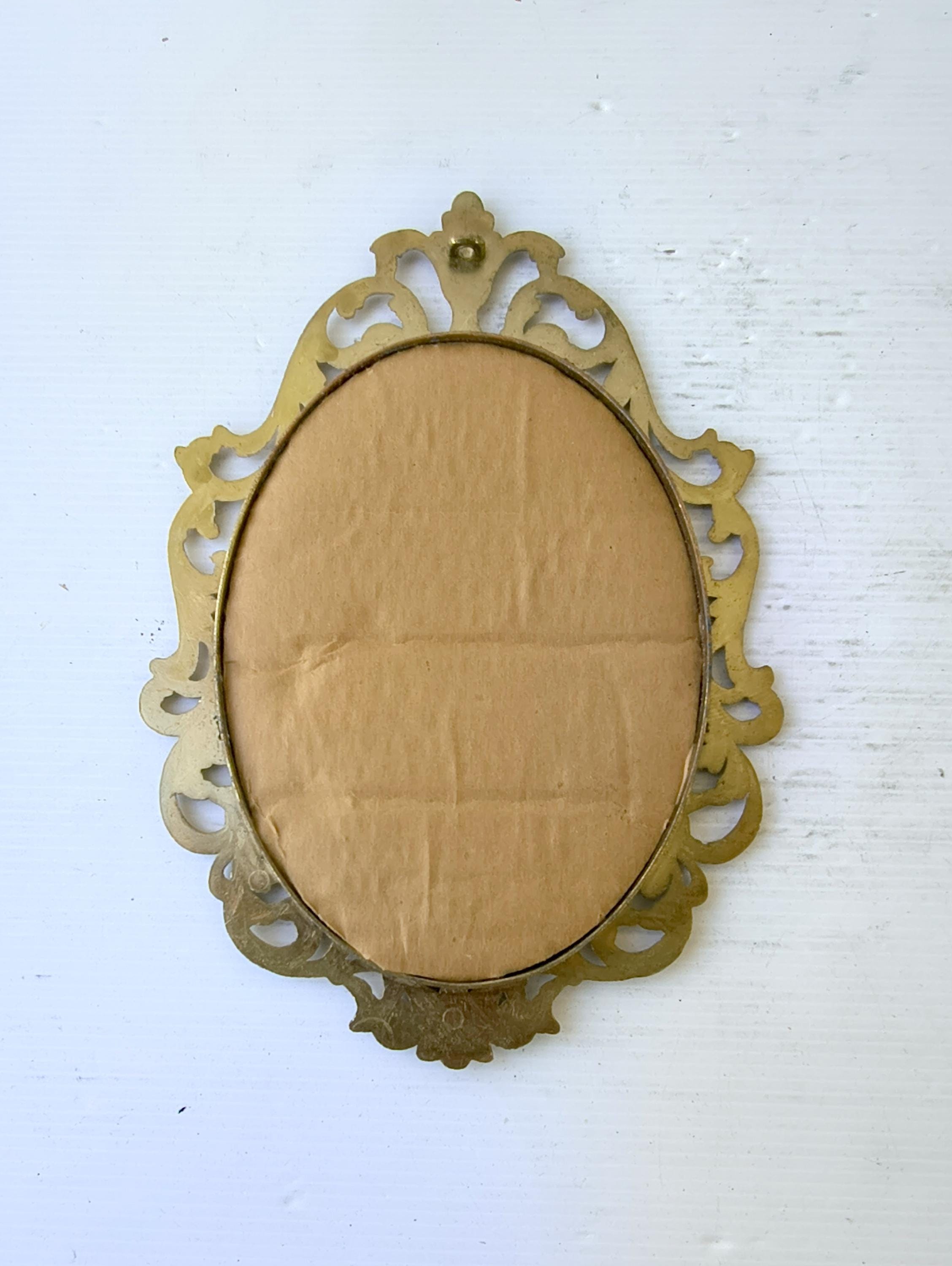 ヴィンテージフレーム、真鍮製、バロックスタイル、60年代のイタリア製