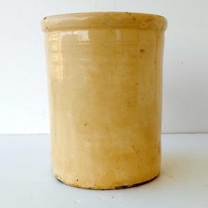 Handmade Italian, Large clay vase, Pot vase, Vase for preserving food, handled Clay vase, Collection Italian antiques, Old Italian vase