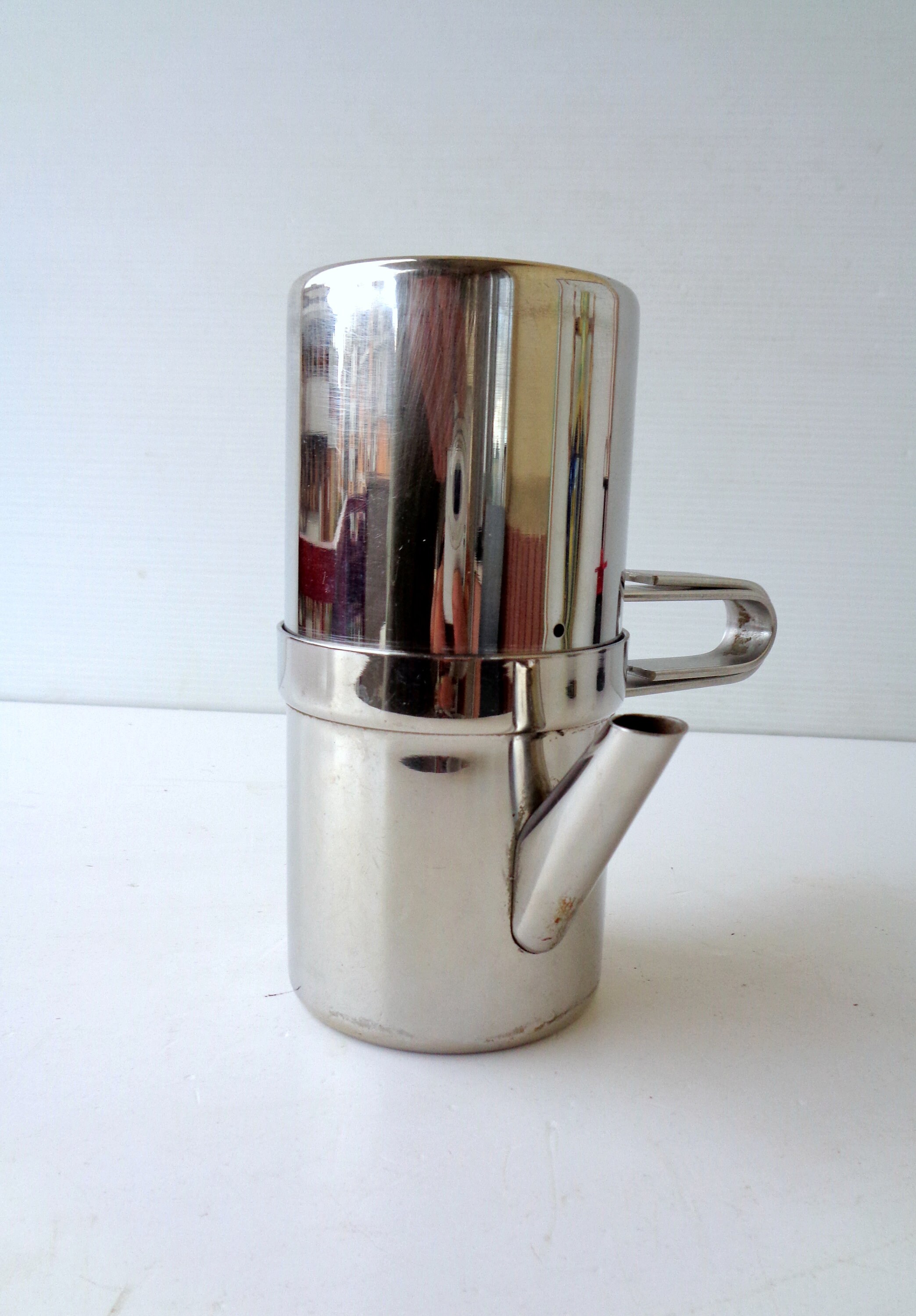 Stella.old Neapolitan Coffee Maker Completely in 18/10 Steel Etsy