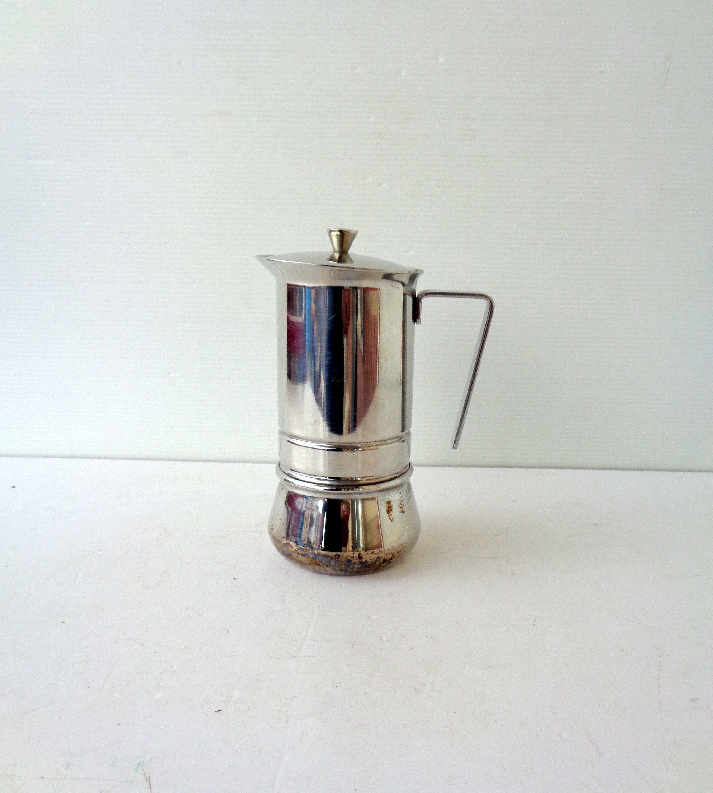 G.A.T Inox 18/10 Stovetop Espresso Maker 6 Cups Vintage Italy