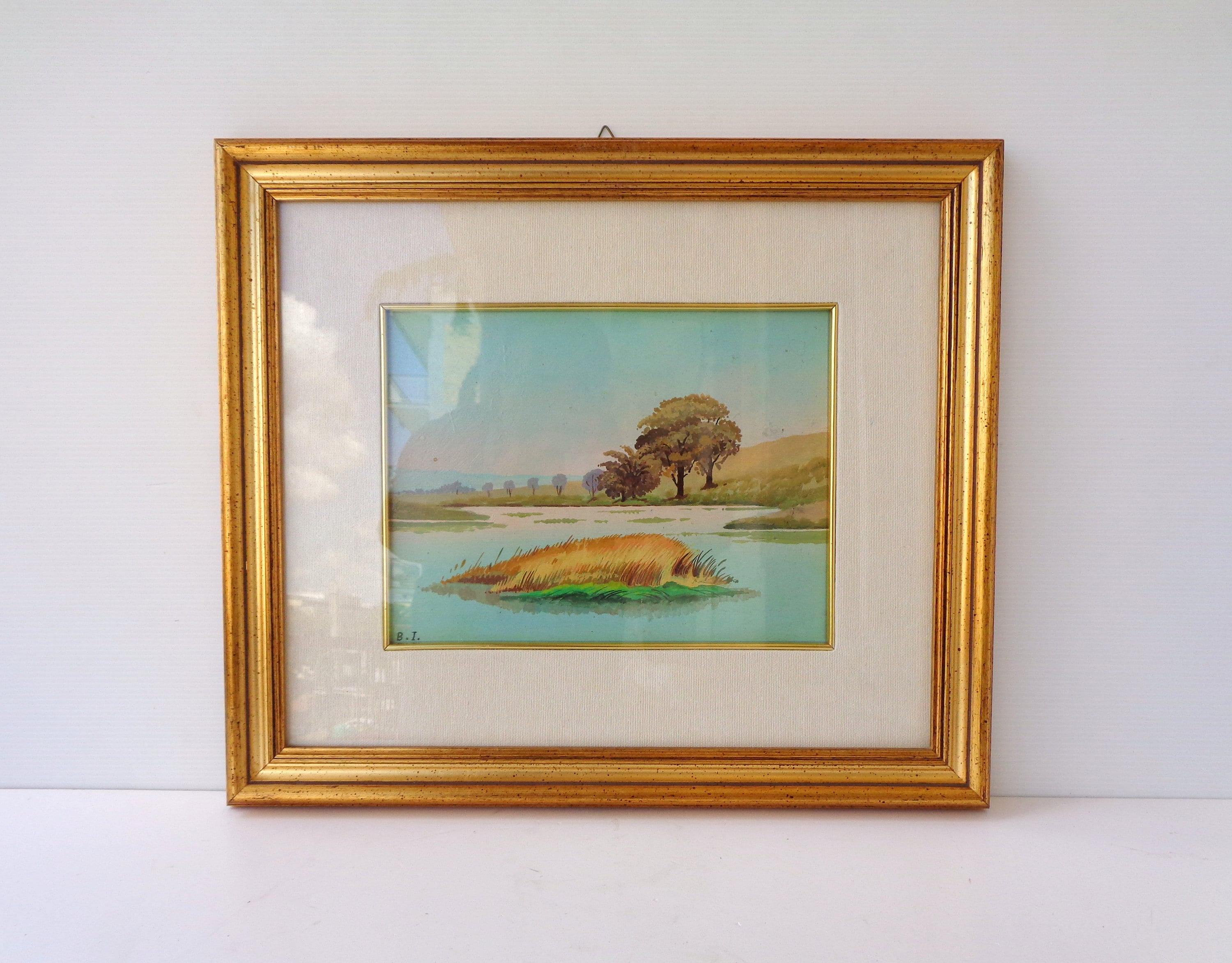 ヴィンテージ サンジオバンニ イタリア 海の波 油彩画 油絵 油彩画