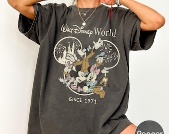 Vintage Magical Theme Park Comfort Colors Shirt, Retro Mouse and Friends Est 1971 Tee, Magical 2026 Trip Family Shirt