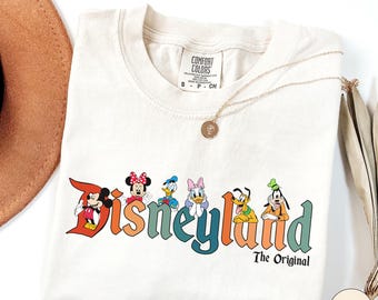 Disneyland The Original Comfort Colors Shirt, Mickey and Friends Vacation Tee, Disneyland Family Matching Shirt, Disney Gift Shirt