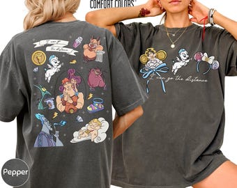 Chemise couleurs confort Disney Hercules Pegasus, personnages Hercules T-shirt de vacances Disney bébé Hercule recto-verso