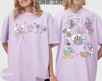 Comfort Colors Daisy Duck Shirt, Vintage Daisy Happiness Tee, Girls Vacation Shirt