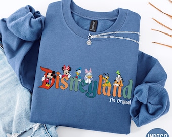 Disneyland The Original Sweatshirt, Mickey and Friends Pullover, Family Matching Disneyland Trip Sweatshirt, Disney Gift Sweater