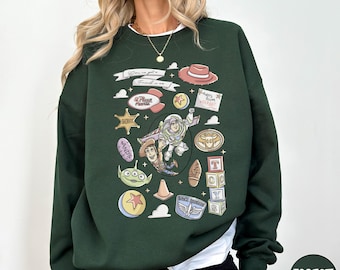 Retro Toy Story Sweatshirt, You've Got A Friend Woody Buzz Rex Hamm Disney Friends Hoodie Disneyland Trip Gift