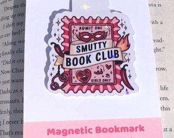 Smutty Book Club Magnetic Bookmark – Spicy Romance Reader Gift