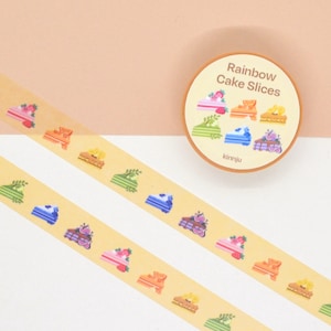 Rainbow Cake Slices Washi Tape
