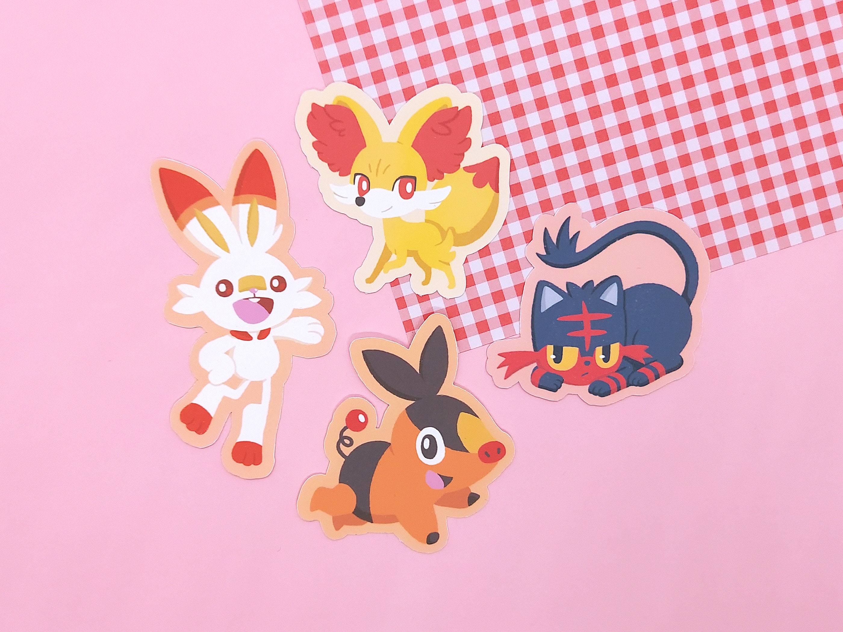 Starter Pokemon Vinyl Stickers Etsy Australia