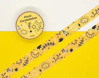 Floral Constellation Washi Tape