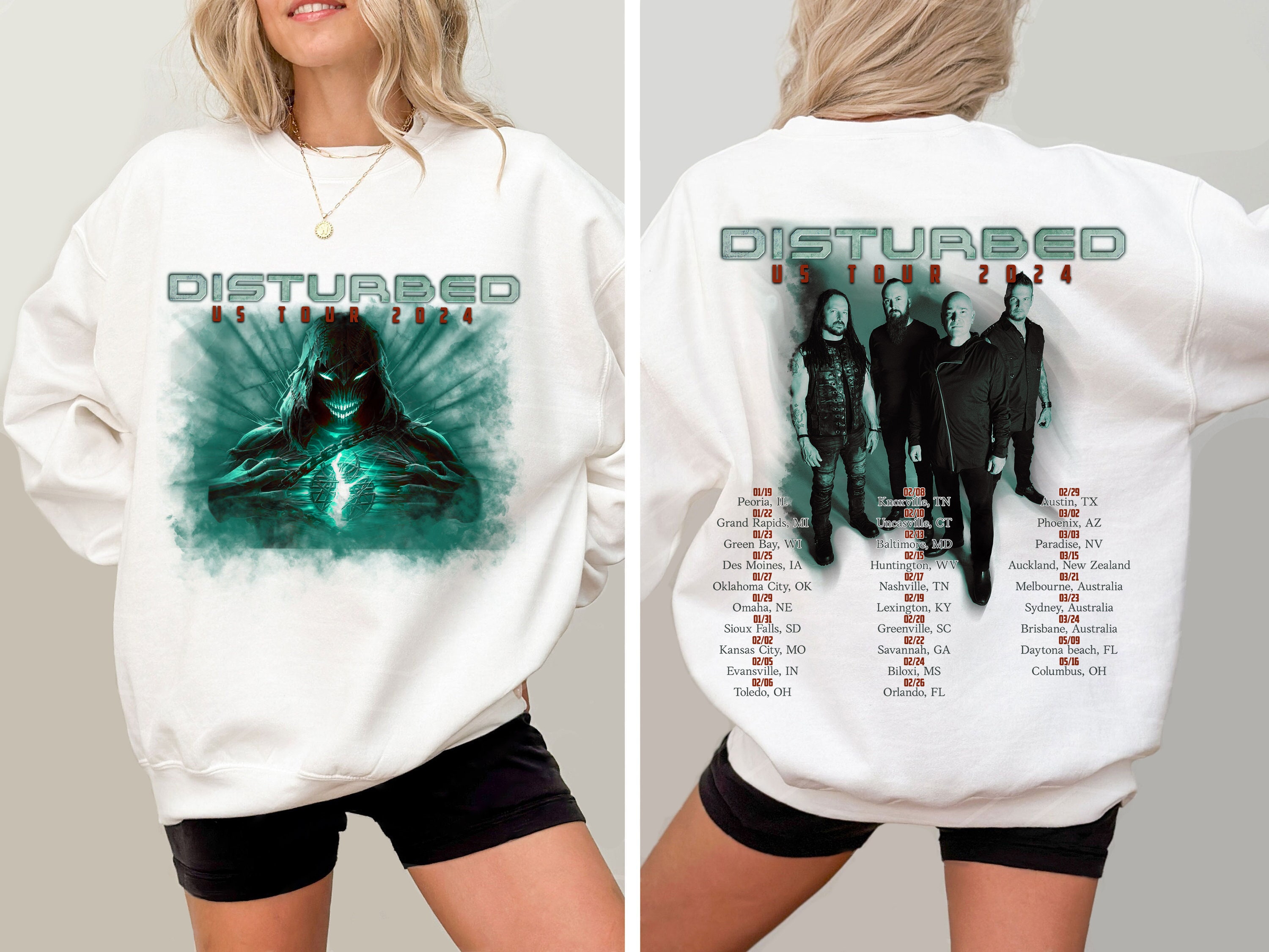 Disturbed US Tour 2024 Shirt, Disturbed Band Fan Shirt, Disturbed 2024
