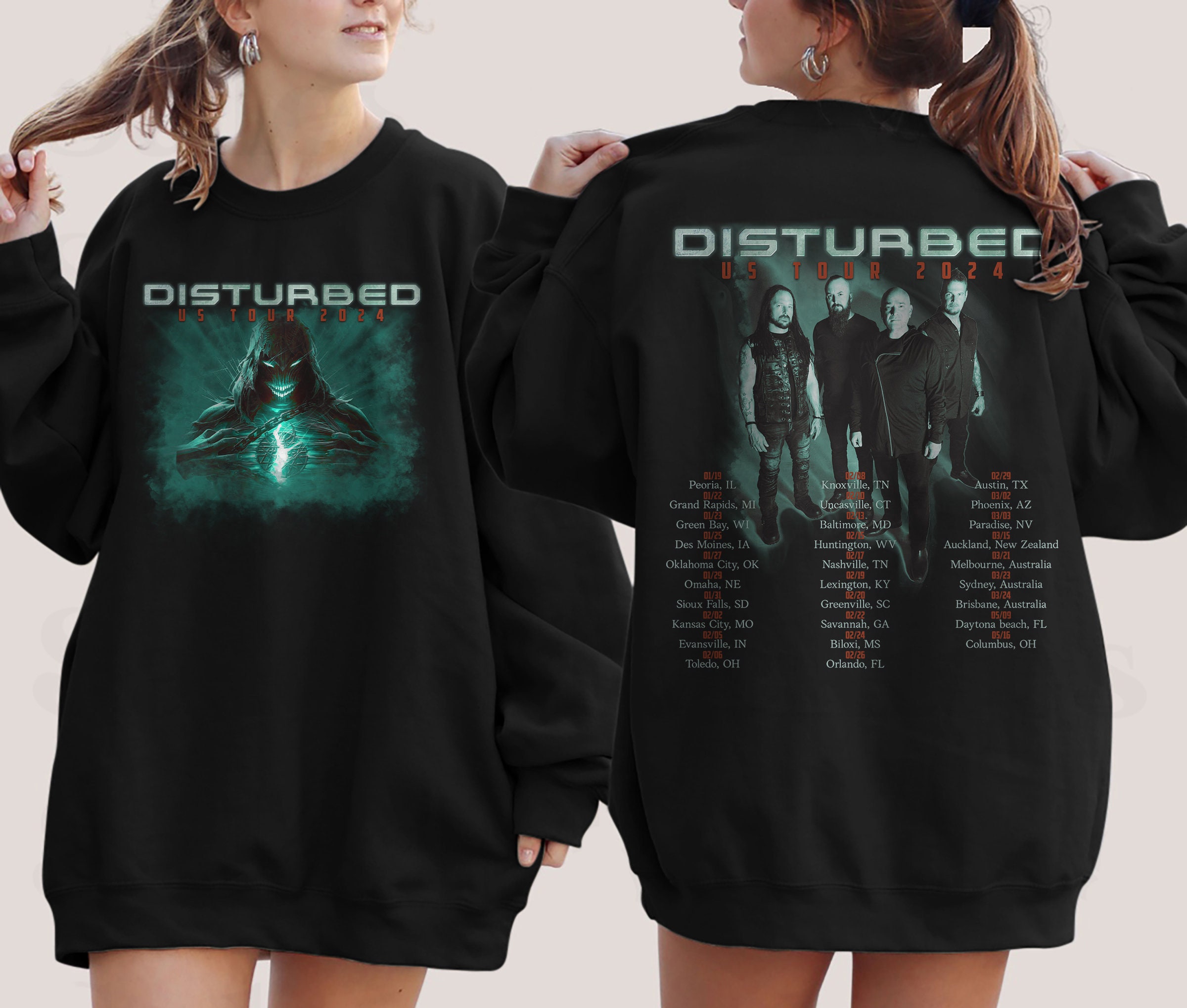 Disturbed US Tour 2025 Shirt, Disturbed Band Fan Shirt, Disturbed 2025