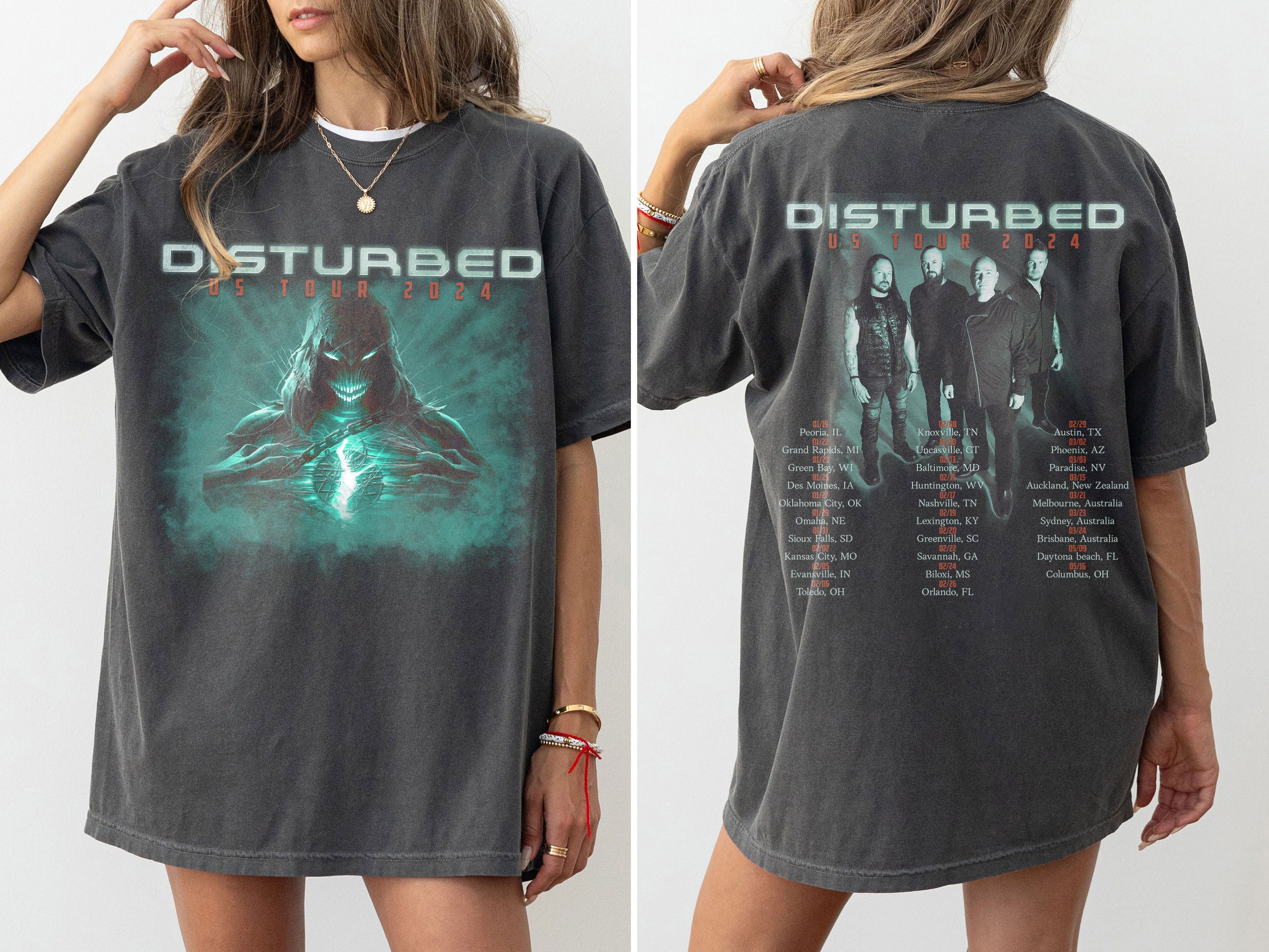 Disturbed US Tour 2025 Shirt, Disturbed Band Fan Shirt, Disturbed 2025