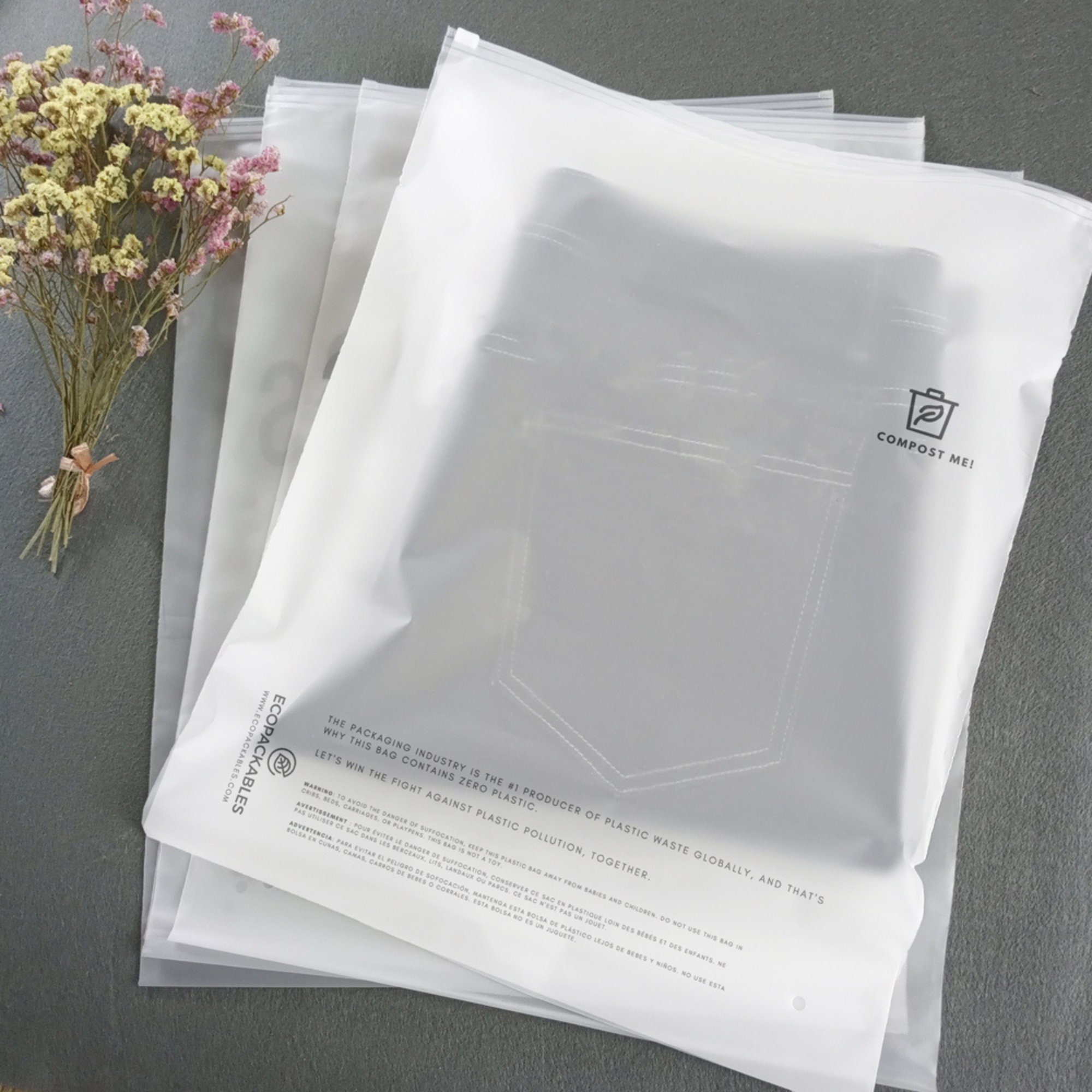 Hot Selling Eco Friendly Zipper Resealable Clothes Packaging -  Israel