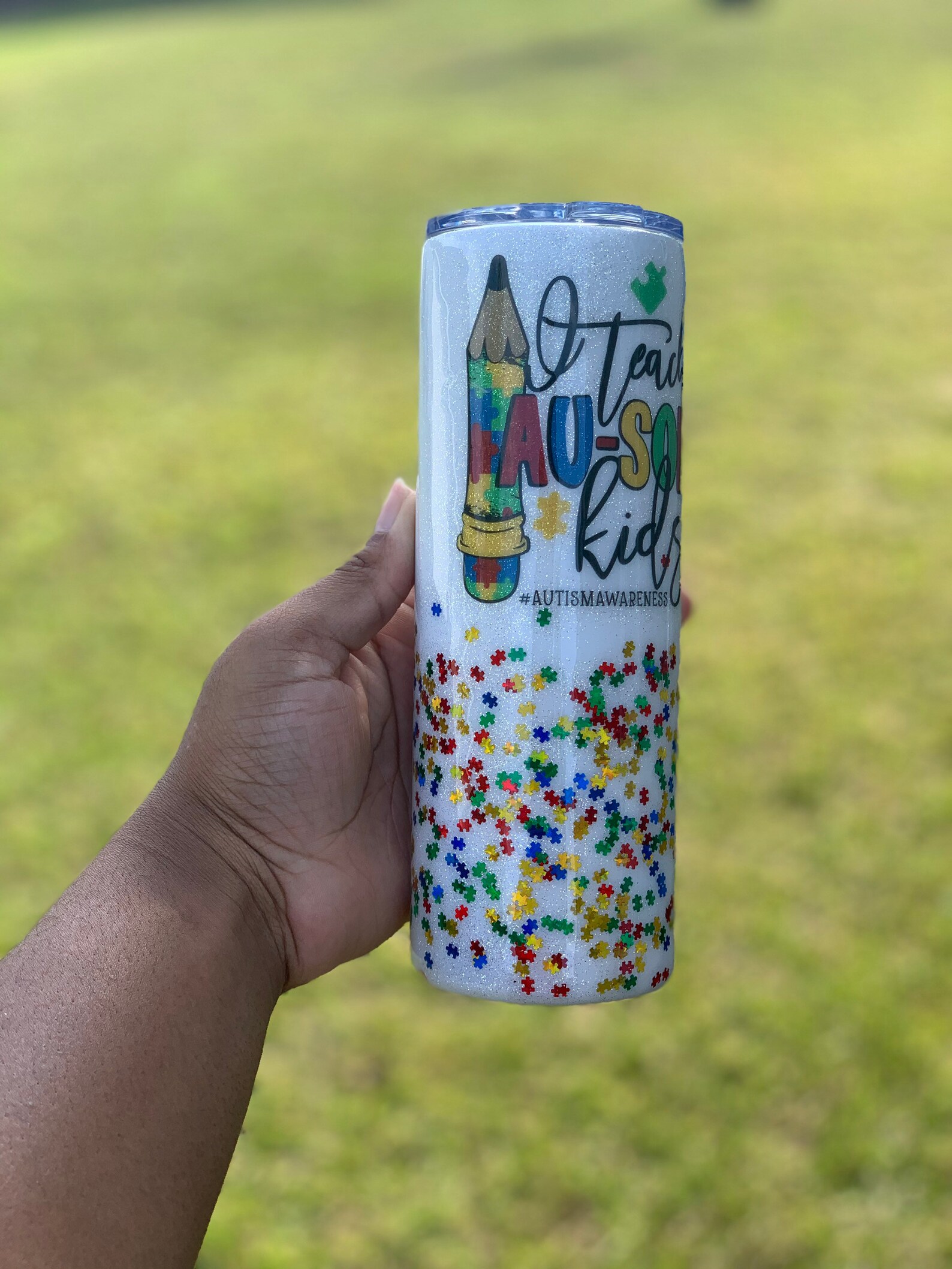 Autism Tumbler Autism Teacher Tumbler Etsy