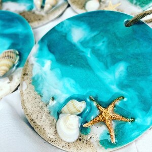 Beach theme Christmas ornament