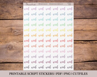 Printable Work Stickers | Etsy