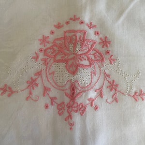 Pair of vintage embroidered pillow cases