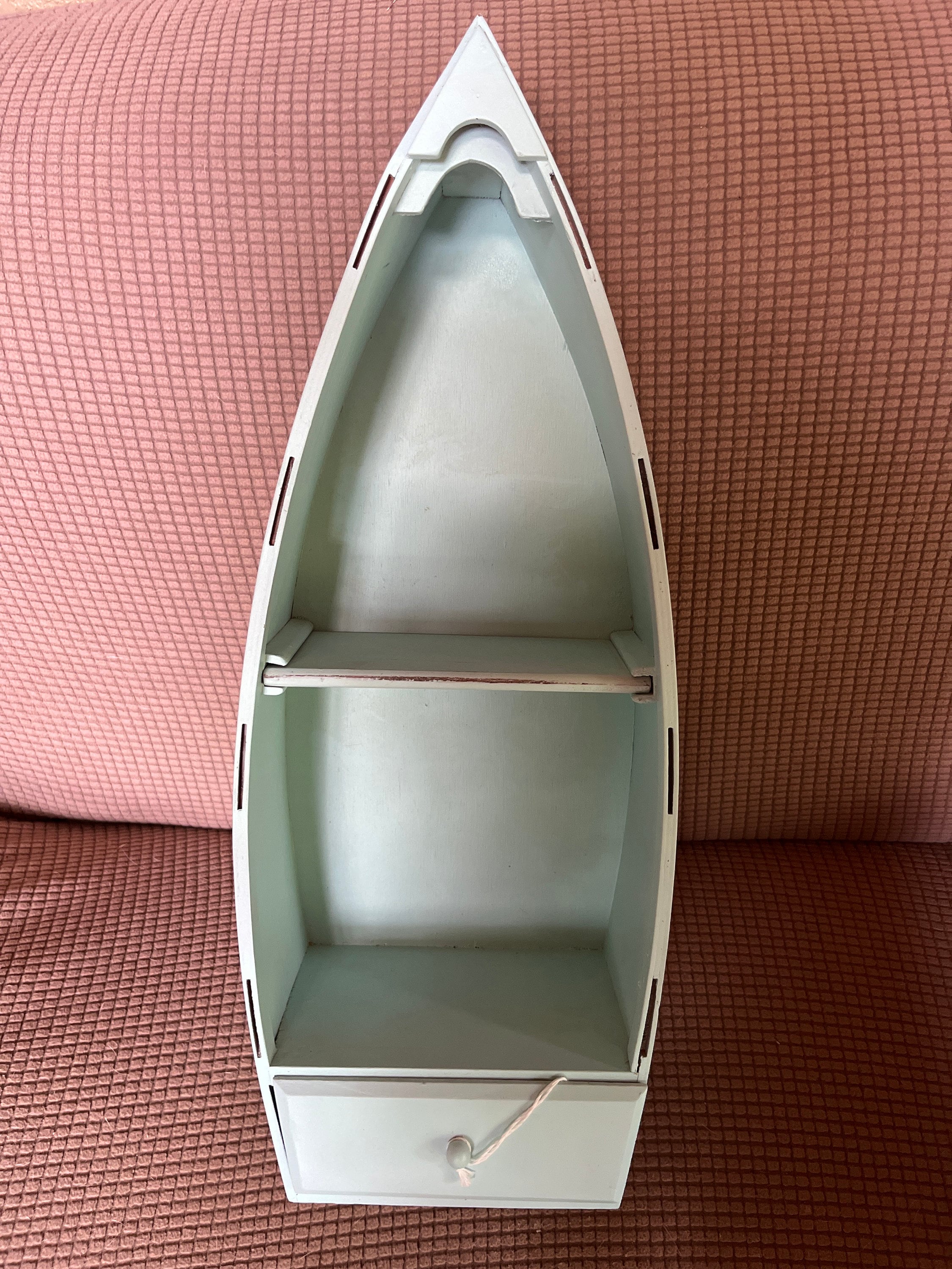 Boat Bookcase Teak Wood Solid Antique Wood Boat Design Canoe