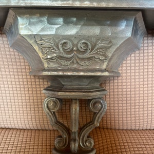 14” x 11” x 6” Wall Sconce/Shelf, Shabby chic, Distressed Gray