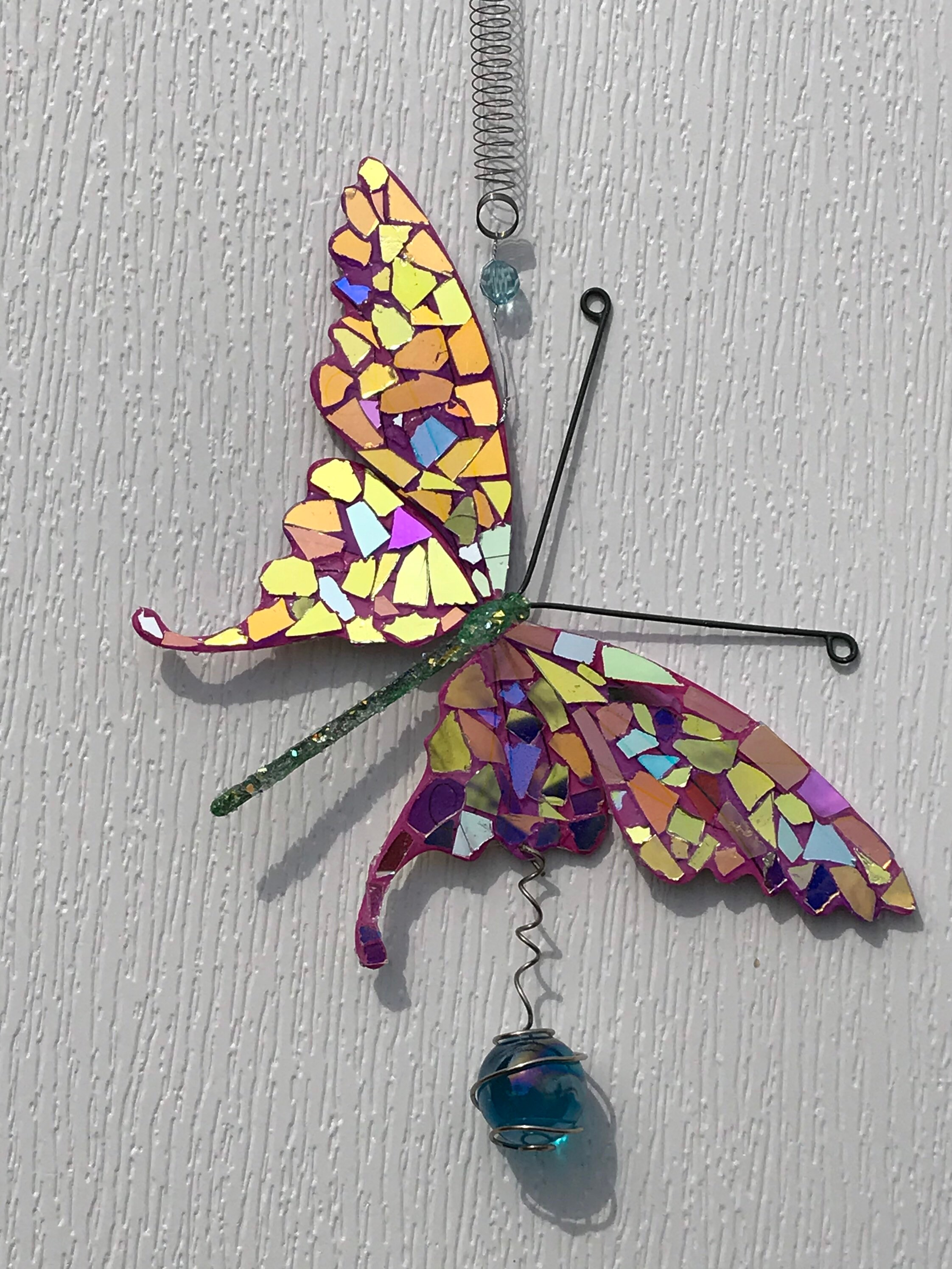 Butterfly SUNCATCHER....SUNCATCHERS....Pink Butterfly Garden Etsy