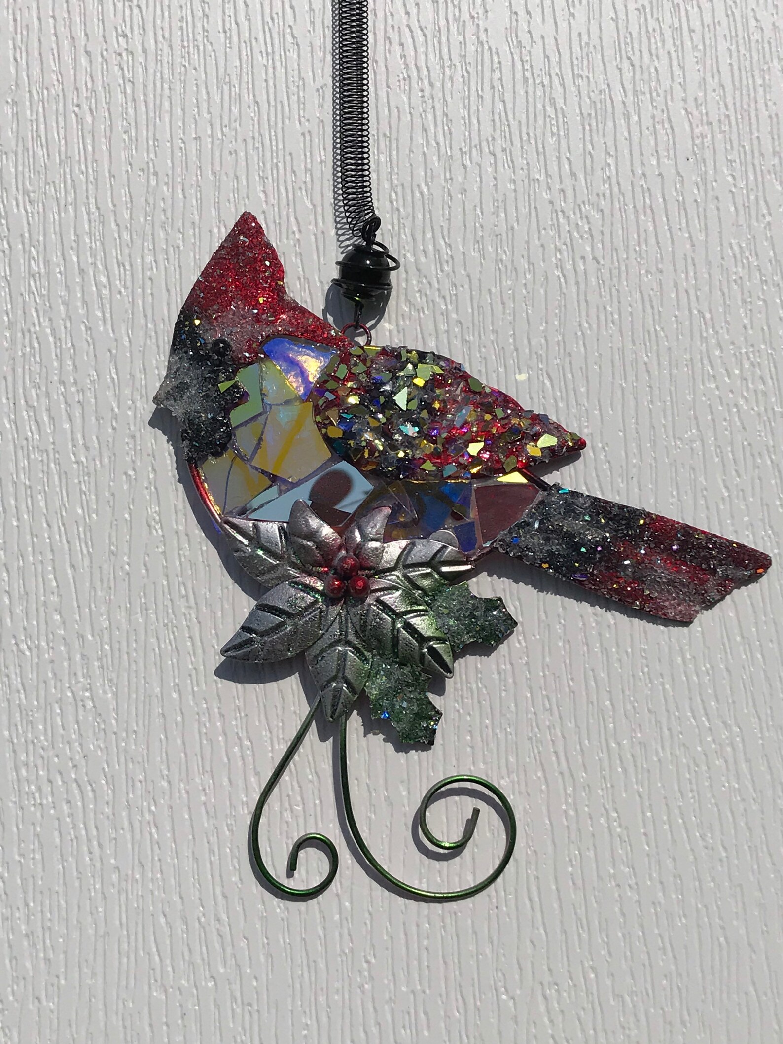 Cardinal Suncatcher...suncatchers....sparkly Etsy